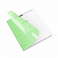 Тетрадь 12 л  Классика CoverPrо NEON пластиковая обложка. зеленая