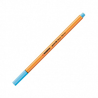 Ручка капиллярная STABILO "Point 88", 0,4 мм, неон голубая