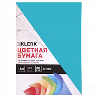 Бумага KLERK A4  80гр/м. 100л ИНТЕНСИВ голубой