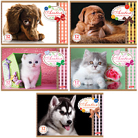 Альбом для рисования 12 л Sweet pets