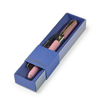 Ручка шариковая Bruno Visconti "MONACO" 0,5 мм синяя, розовый корпус, синяя коробка
