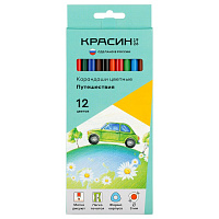 Карандаши 12 цветов Красин "Приключения" трехгранные
