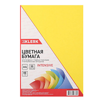 Бумага KLERK A4  80гр/м. 50л ИНТЕНСИВ желтый