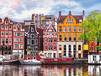 Мозаика алмазная "Краски яркого Амстердама", 20х30, част.запол, без подрамника