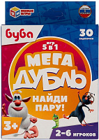 Игра настольная карточная "Мега-дубль. Буба. Найди пару"