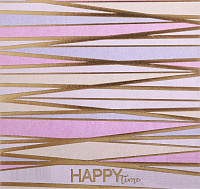 Бумага для скрапбукинга с фольгированием «Время быть счастливым», 15.5 × 15.5 см, 250 г/м