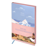 Ежедневник  A5 136л Greenwich Line "Nature. Mountain freshness", недатир, кожзам, тон. блок