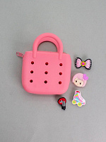 Брелок-сумочка с джиббитсами "Cool bag", pink