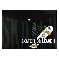 Папка-конверт на кнопке А4 "Скейт арт"