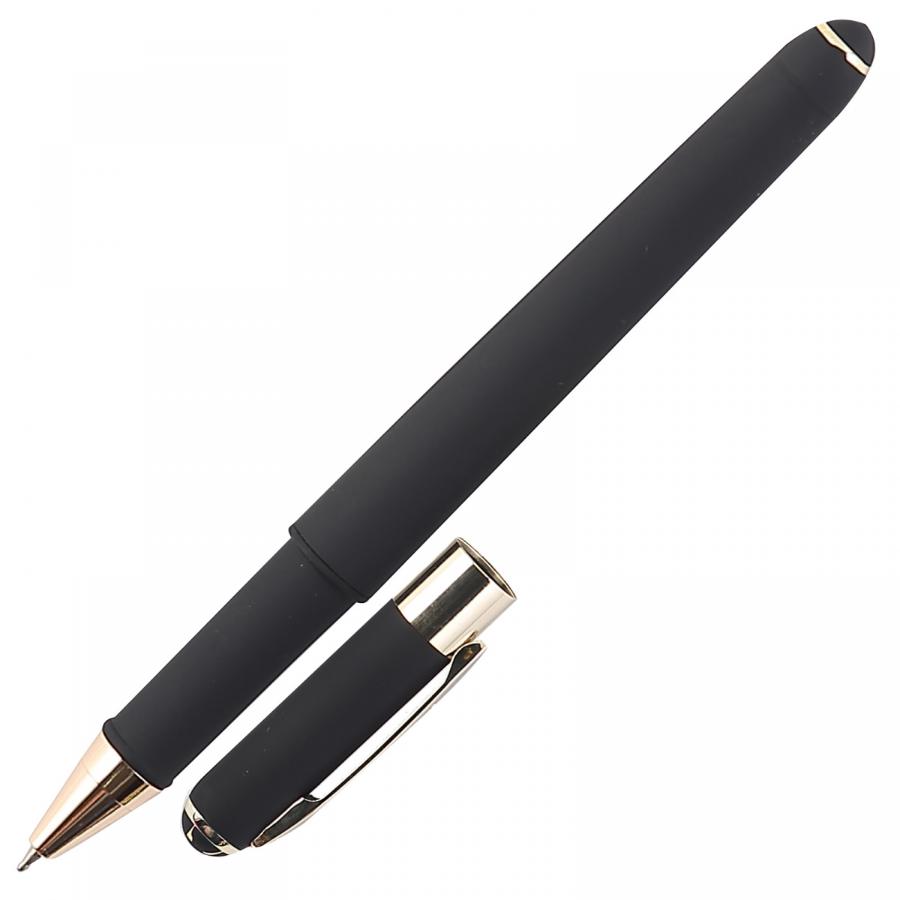 Ручка шариковая Bruno Visconti "Monaco" 0,5 мм синяя, черный корпус, металлический футляр