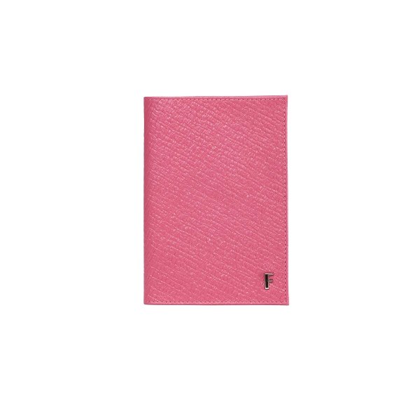Обложка для паспорта кожа, розовая