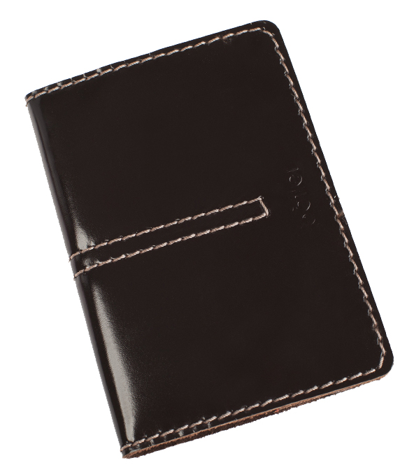 Бумажник водителя кожа с контрастной отстрочкой, коричневый
