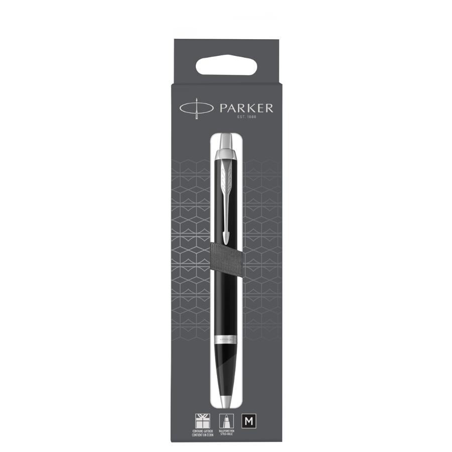 Ручка шариковая Parker "IM" Black CT 1 мм, упаковка европодвес