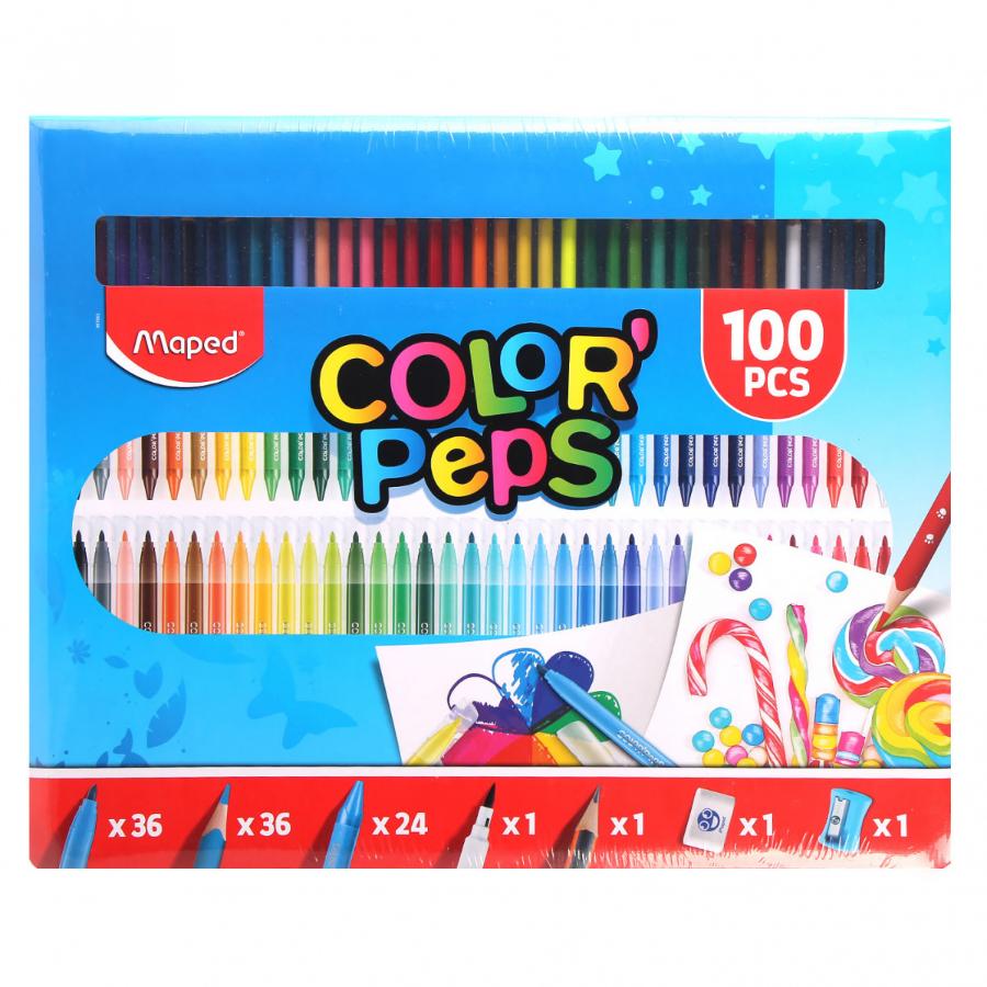 Набор для рисования Maped "Color peps Kit", 100 предметов
