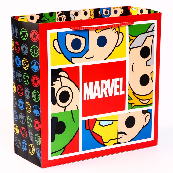 Пакет подарочный 30 х 30 х 12 см "MARVEL", Marvel