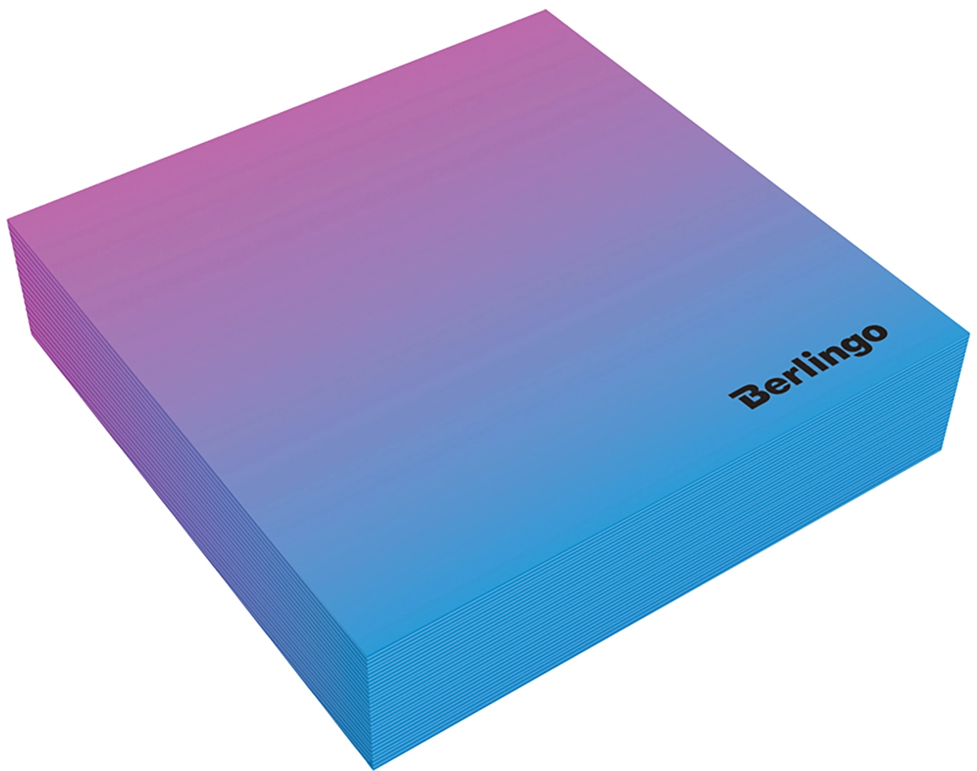 Бумага для заметок Berlingo "Radiance" 8,5х8,5х2 см, голубой/розовый, 200л.