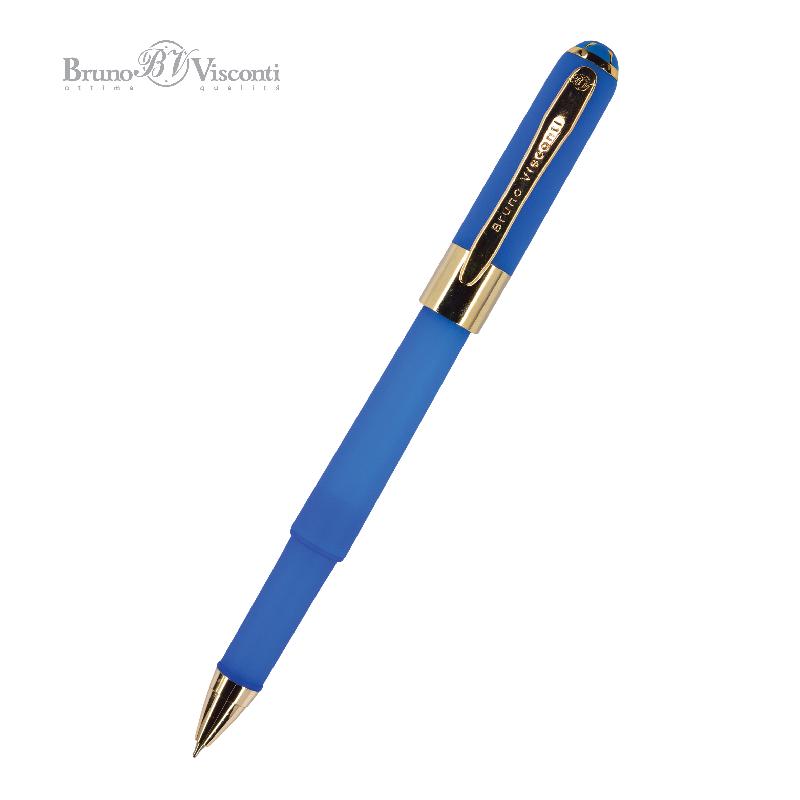 Ручка шариковая Bruno Visconti "MONACO" 0,5 мм синяя, синий корпус
